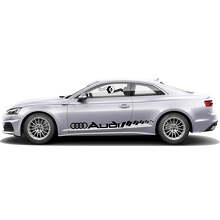 Juego de vinilos adhesivos con tiras laterales de contorno de marca para Audi A5_3