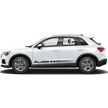 Juego de Pegatinas de Vinilo con Rayas Laterales Estroboscópicas de Marca para Audi Q3_5