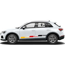 Juego de Pegatinas de Rayas Laterales con Estilo de Bandera Alemana para Audi Q3_2