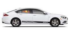 Juego de vinilos laterales con rayas decoradas y texto personalizado para Buick Regal_3