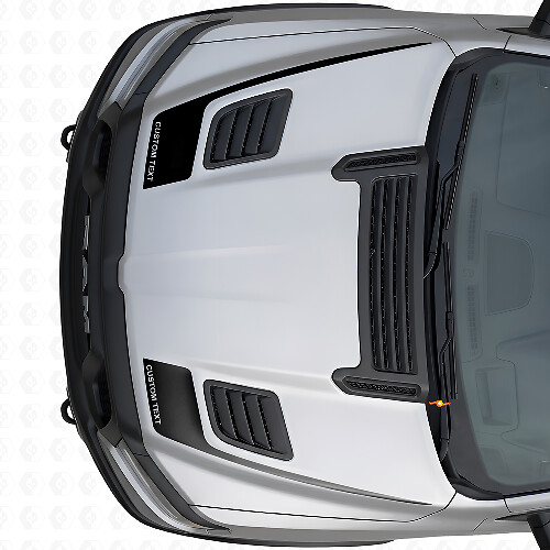 Juego de Vinilos Personalizados para Capó Estilo Palo de Hockey para Dodge Ram Sport 2019+