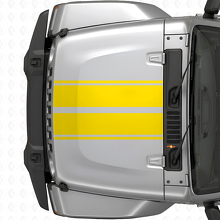 Vinilo adhesivo con rayas de contorno dobles para capó para Jeep Wrangler 2007+_5