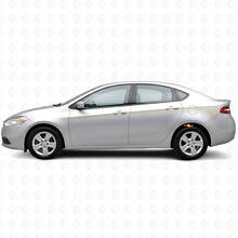 Kit de Calcomanías de Vinilo con Líneas Laterales de Contorno Estroboscópico para Dodge Dart 2013+_5