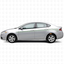 Juego de Vinilos de Tiras Laterales de Contorno de Estroboscopio para Dodge Dart 2013+_3