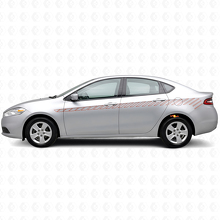 Juego de Vinilos de Tiras Laterales de Contorno de Estroboscopio para Dodge Dart 2013+_4