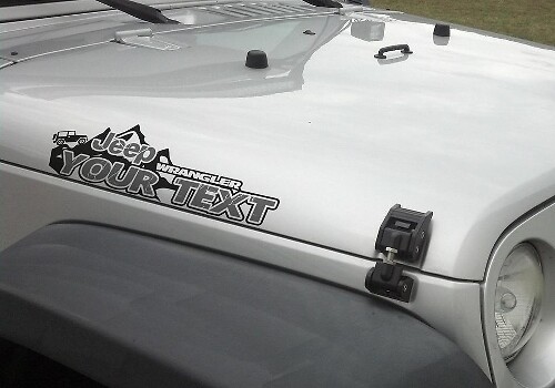 Par 2x JEEP wrangler edición SU TEXTO MONTAÑAS LOGO calcomanías de vinilo pegatinas