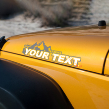 Calcomanías de Vinilo con Estilo de Letras de Montaña para Edición Jeep Wrangler_2
