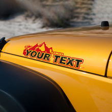 Calcomanías de Vinilo con Estilo de Letras de Montaña para Edición Jeep Wrangler_3