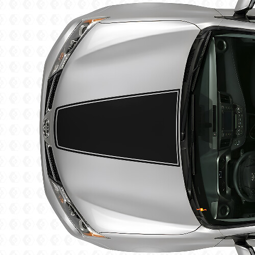 Vinilo adhesivo para capó con contorno negro para Toyota RAV4 2013+_1