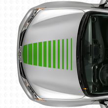 Calcomanía de vinilo de franjas expansivas para capó con luz estroboscópica para Toyota RAV4 2013+_3