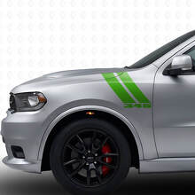 Kit de pegatinas de vinilo de doble banda 345 para guardabarros delantero para Dodge Durango 2011+_3