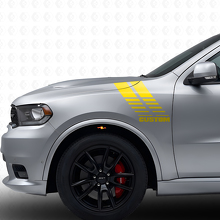 Kit de Pegatinas de Vinilo con Franjas Estroboscópicas Personalizadas para Guardabarros Delantero para Dodge Durango 2011+_5