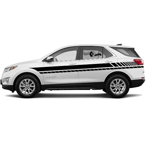 Kit de Calcomanías de Vinilo de Rayas Laterales Estilo Racing para Chevrolet Equinox 2021