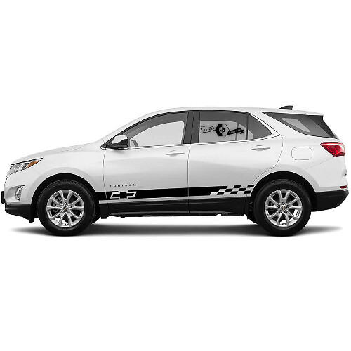 Kit de vinilos con franjas laterales estilo racing para Chevrolet Equinox 2021