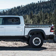 Kit de calcomanías de vinilo franjas laterales para cama TRX Rebel para Dodge Ram Rebel 2021+_2