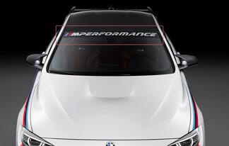 BMW m performance nuevas pegatinas de vinilo con pancarta para parabrisas
