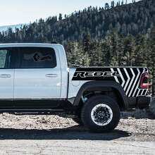 Juego de calcomanías de vinilo de franjas laterales TRX Rebel para Dodge Ram Rebel 2021+_3