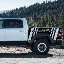 Juego de calcomanías de vinilo de franjas laterales TRX Rebel para Dodge Ram Rebel 2021+_4