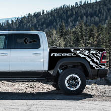 Juego de calcomanías de vinilo para salpicaduras de barro junto a la cama para Dodge Ram Rebel 2021+_2