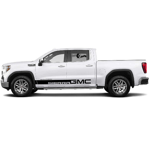 Juego de Vinilos de Franjas Laterales con Marca para GMC Sierra_1
