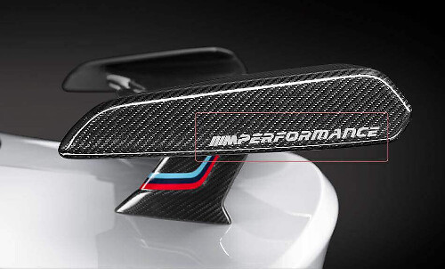 Kit de vinilo con calcomanía de alerón estilo M Performance para BMW