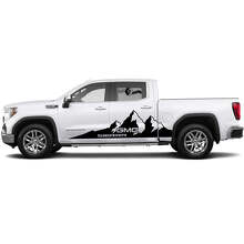 Kit de vinilo lateral de montañas enormes para GMC Sierra_2