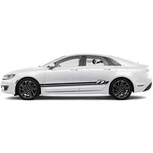 Kit de vinilos decorativos de franjas laterales para Lincoln MKZ_3