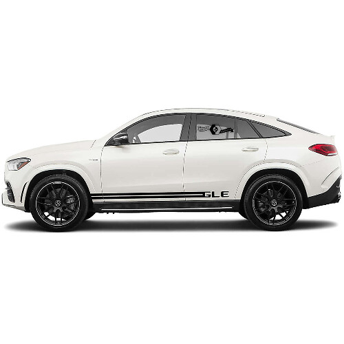 Kit de adhesivos de vinilo con franjas laterales decorativas para Mercedes Benz GLE_1