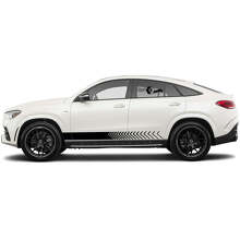 Kit de adhesivos de vinilo con franjas laterales decorativas para Mercedes Benz GLE_2