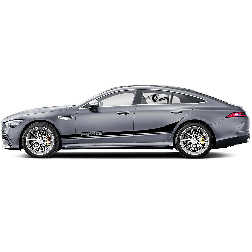 Kit de pegatinas de vinilo con franjas laterales estilo AMG para Mercedes Benz AMG GT3