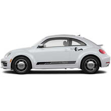 Kit de vinilos con franjas laterales y letras Beetle para Volkswagen Beetle_5