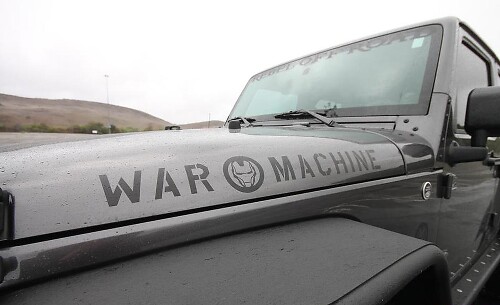 Juego de adhesivos de vinilo para capó War Machine para Jeep Wrangler