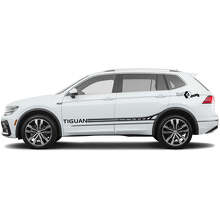 Juego de calcomanías de vinilo con franjas laterales Accent para Volkswagen Tiguan_2