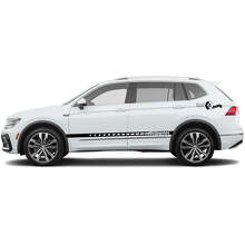 Juego de calcomanías de vinilo con franjas laterales Accent para Volkswagen Tiguan_5