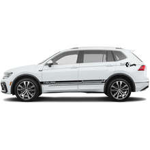 Kit de vinilos con franjas laterales de letras para Volkswagen Tiguan_5