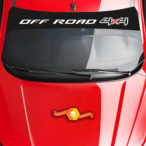 Vinilo adhesivo para parabrisas estilo todoterreno 4x4 para coches_1