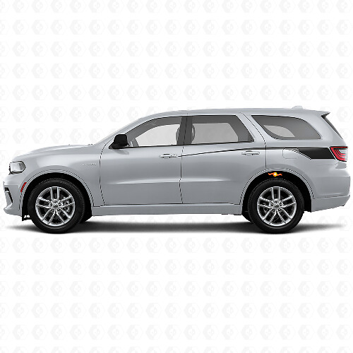 Juego de calcomanías de vinilo con franjas laterales traseras en forma cónica para Dodge Durango 2011+