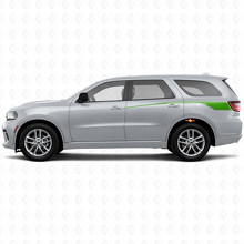 Juego de calcomanías de vinilo con franjas laterales traseras en forma cónica para Dodge Durango 2011+_3