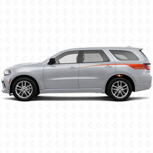 Juego de calcomanías de vinilo para franjas traseras laterales personalizadas en forma de cono para Dodge Durango 2011+_4