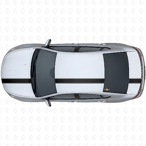 Kit de vinilo con raya superior de contorno de competición para Dodge Dart 2013+