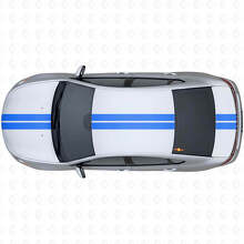 Kit de Vinilo con Rayas de Contorno Doble en el Centro para la Parte Superior Lateral para Dodge Dart 2013+_2