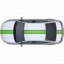 Kit de Vinilo con Rayas de Contorno Doble en el Centro para la Parte Superior Lateral para Dodge Dart 2013+_3