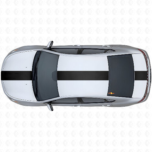 Kit de vinilo adhesivo de franja ancha para lateral superior de carreras para Dodge Dart 2013+