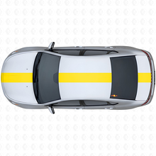 Kit de vinilo adhesivo de franja ancha para lateral superior de carreras para Dodge Dart 2013+_5