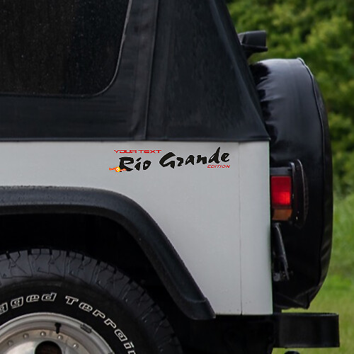 Calcomanías laterales de vinilo Rio Grande para Jeep Wrangler