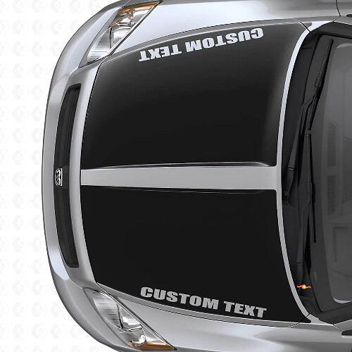 Juego de vinilos adhesivos de capó con franjas dobles anchas personalizadas para Dodge Caliber 2007+