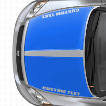Juego de vinilos adhesivos de capó con franjas dobles anchas personalizadas para Dodge Caliber 2007+_2