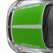 Juego de vinilos adhesivos de capó con franjas dobles anchas personalizadas para Dodge Caliber 2007+_3