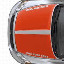 Juego de vinilos adhesivos de capó con franjas dobles anchas personalizadas para Dodge Caliber 2007+_4
