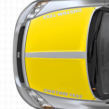 Juego de vinilos adhesivos de capó con franjas dobles anchas personalizadas para Dodge Caliber 2007+_5